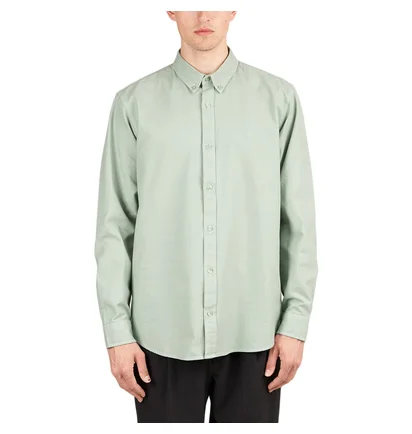 Carhartt WIP Longsleeve Bolton Shirt (Minzgrün)