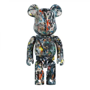 Medicom 1000% Jackson Pollock Version 2 Be@rbrick Toy (Multi)