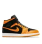 Nike Air Jordan 1 MID (Schwarz / Orange)
