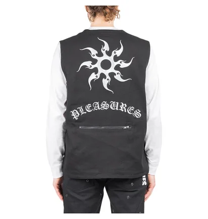 Pleasures Strike Vest (Schwarz)