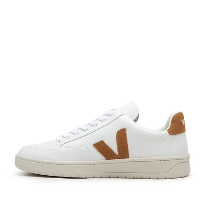 Veja V-12 Leather (Weiß / Braun)