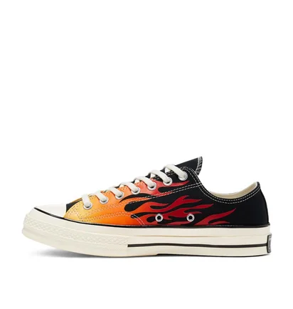 Converse Archive Print Chuck 70 Low (Schwarz / Rot / Orange)