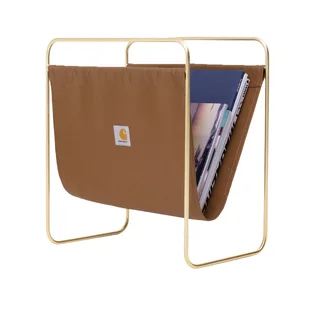 Carhartt WIP Canvas Magazine Stand (Braun / Gold)