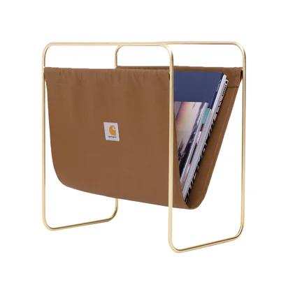 Carhartt WIP Canvas Magazine Stand (Braun / Gold)