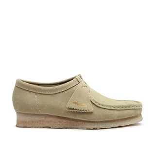 Clarks Wmns Wallabee Suede (Beige)