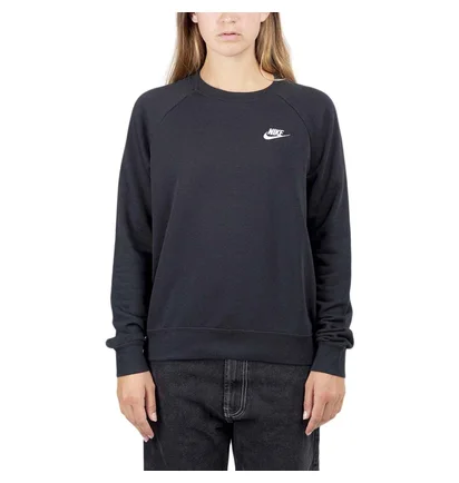 Nike WMNS Sportswear Essential Fleece Shirt (Schwarz)