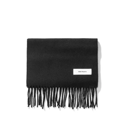 Norse Projects Lambwool Scarf (Schwarz)