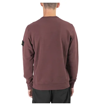 Stone Island Fleece Sweat Shirt (Burgundy)