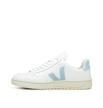 Veja WMNS V-12 Leather (Weiss / Blau)