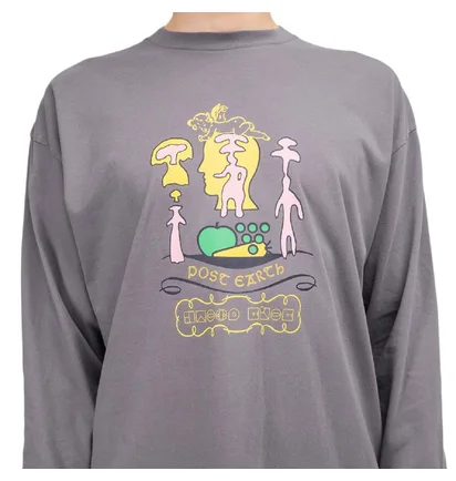Brain Dead Ants Longsleeve (Grau / Lila)