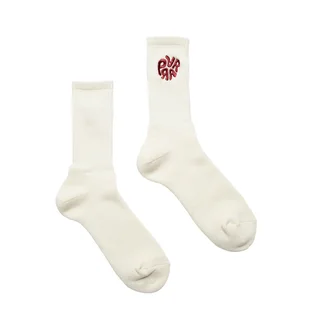 by Parra 1976 Logo Crew Socks (Weiß / Rot)