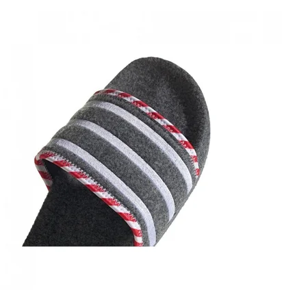 adidas Adilette (Grau / Weiß / Rot)