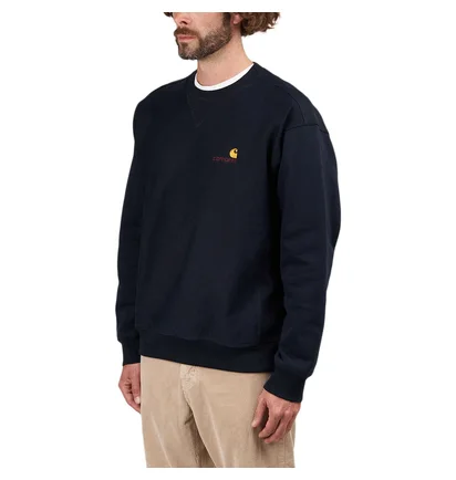 Carhartt WIP American Script Sweatshirt (Navy)