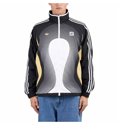 adidas x NTS TG Track Top (Schwarz / Weiß / Gold)