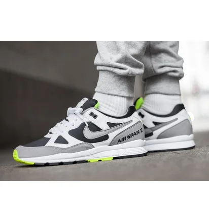 Nike Air Span II (Weiß / Grau / Neongelb)