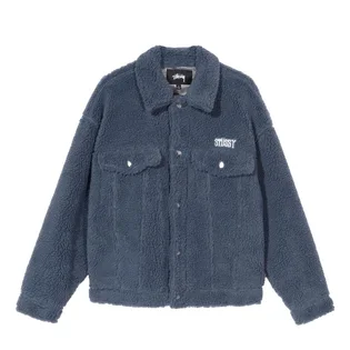 Stüssy WMNS Taryn Sherpa Trucker Jacket (Blau)