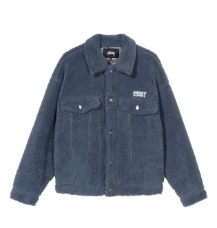 Stüssy WMNS Taryn Sherpa Trucker Jacket (Blau)
