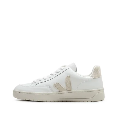 Veja WMNS V-12 Leather (Weiß / Beige)