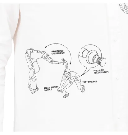 Brain Dead Tutorials Poplin Button Up Shirt (Weiß)