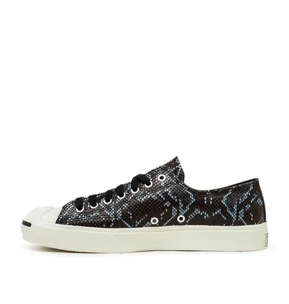 Converse Jack Purcell OX Archive Reptile Low (Schwarz / Blau)