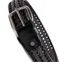 Dime Braided Leather Belt (Schwarz)