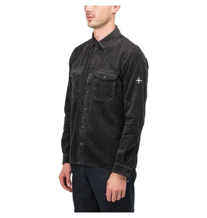 Stone Island Corduroy 2 Pocket Overshirt (Dunkelgrau)