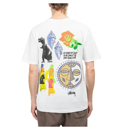 Stüssy Funky Tribe T-Shirt (Weiß)