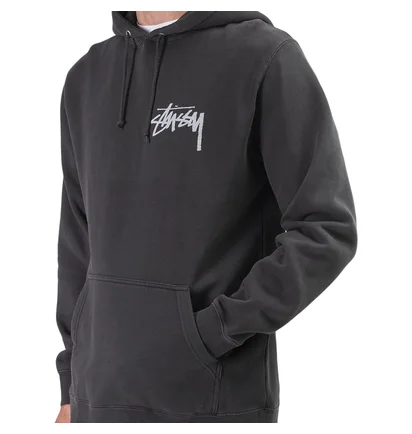 Stüssy Stock Pig. Dyed Hoodie (Dunkelgrau)