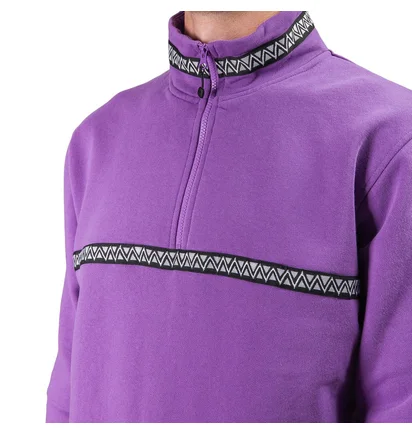 Stüssy Woven Tape Mock Neck (Lila)