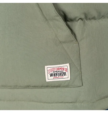 Stüssy Reversible Down Workgear Vest (Oliv / Orange)