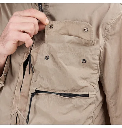 C.P. Company Chrome-R Goggle Overshirt (Beige)