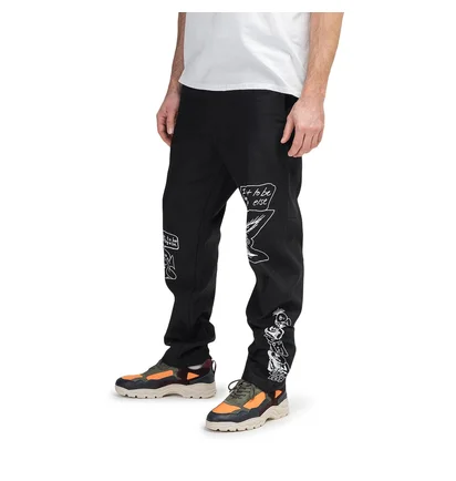 Brain Dead Printed Canvas Carpenter Pant (Schwarz)