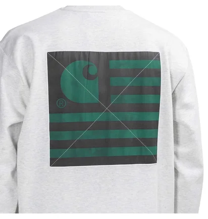 Carhartt WIP State Chromo Sweatshirt (Hellgrau)