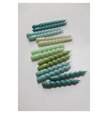 HAY Candle / Long mix 6 Stk (Grün)
