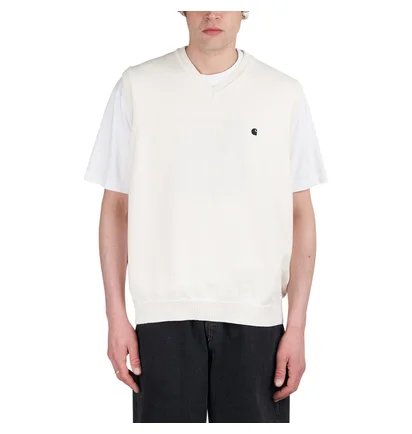 Carhartt WIP Madison Vest Sweater (Creme)