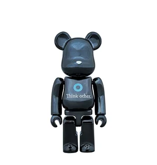 Medicom x Pharrell Williams I ''Am Other'' 400% Be@rbrick Toy (Schwarz)