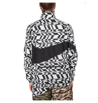 Nike AOP Swoosh Woven Halfzip Jacket (weiß / schwarz)
