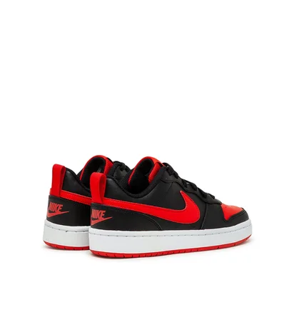 Nike Court Borough Low 2 (GS) (Schwarz / Rot)