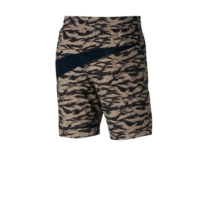 Nike NSW Printed Swoosh Woven Shorts (Khaki / Schwarz)