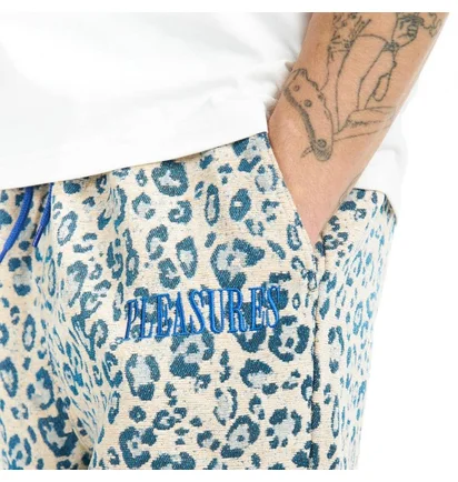 Pleasures Eclipse Cheetah Beach Pants (Cream / Blau)