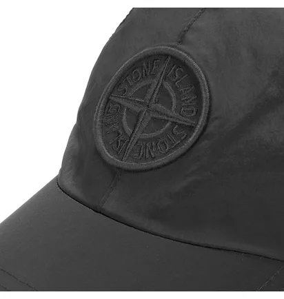 Stone Island Nylon Metal Cap (Schwarz)