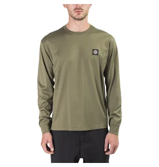 Stone Island Small Logo Patch Longsleeve (Olive)