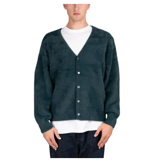 Stüssy Shaggy Cardigan (Dunkelgrün)