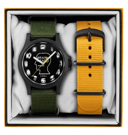 Brain Dead x Timex Watch (Schwarz / Gelb / Olive)