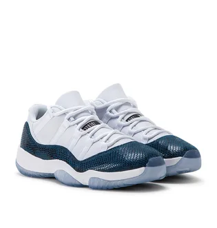 Air Jordan 11 Retro Low LE 'Blue Snakeskin' (Weiß / Blau)