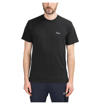 Dime Classic Embroidered T-Shirt (Schwarz)
