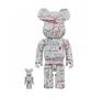 Medicom 1000% Basquiat V2 Be@rbrick Toy (Weiß)