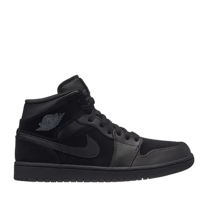 Nike Air Jordan 1 MID (Schwarz / Grau)