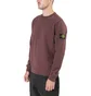 Stone Island Fleece Sweat Shirt (Burgundy)