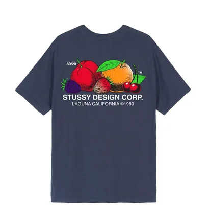 Stüssy Fresh Fruit Tee (Navy)